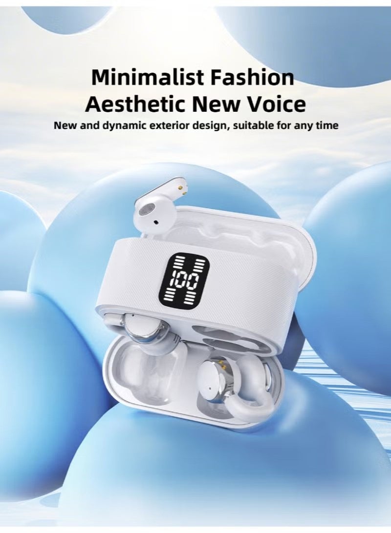 NexusTek Wireless Bluetooth Earbuds (4 Pcs) - In-Ear & Clip-On Dual Mode, Bluetooth 5.49, 60H Battery, Dual Device Connection, Couples Sharing for Music & Movies, for Android and iPhone - Image 3